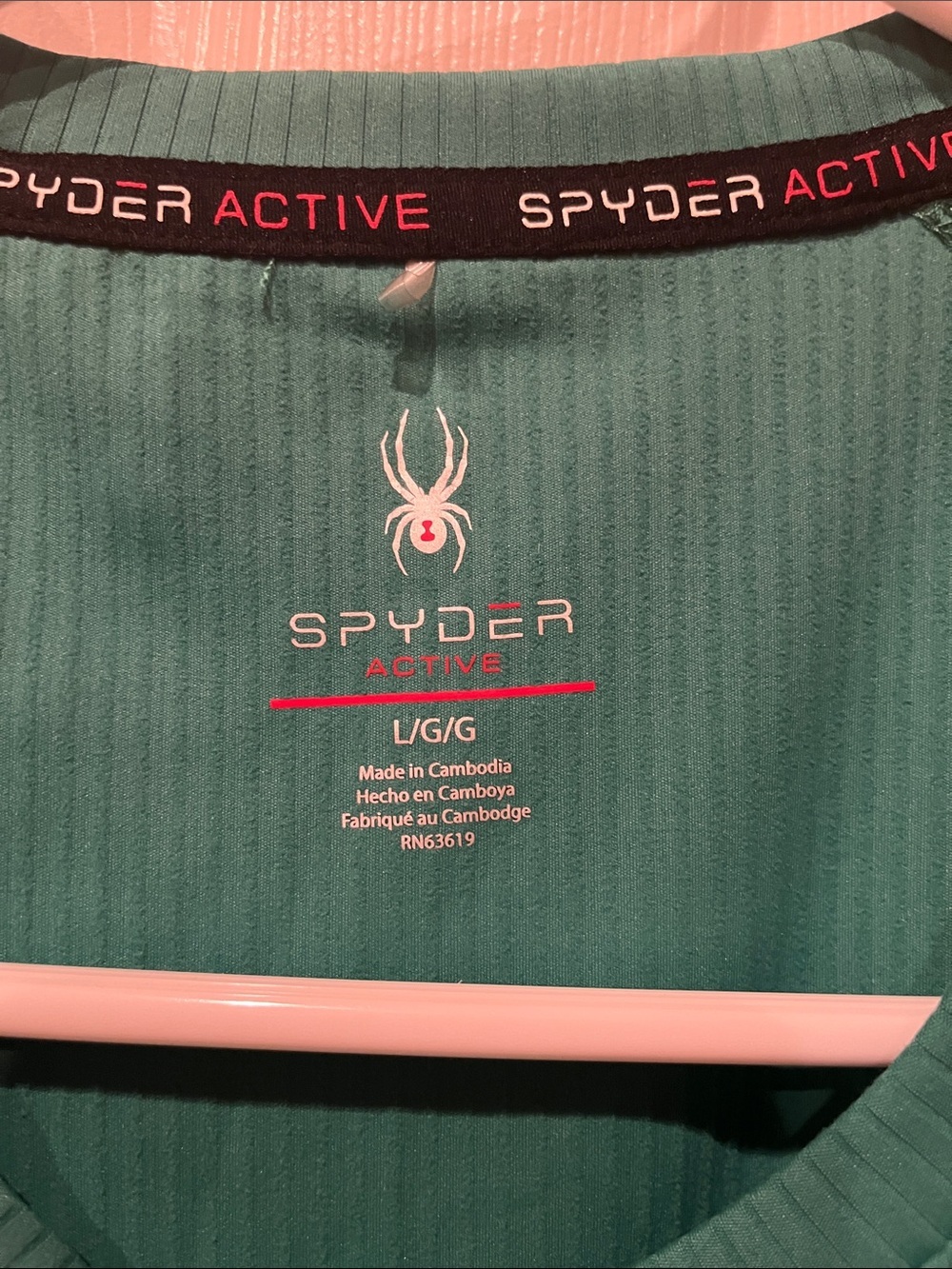 Spyder Women's Short Sleeve Ribbed Crewneck Top - Kelly Green - Picture 4 of 4